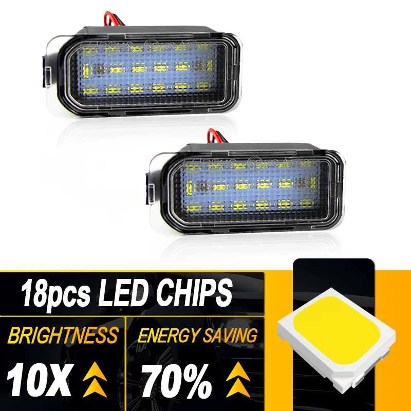 2 قطعة OEM الأبيض رقم لوحة ضوء مصابيح ترخيص LED لفورد فوكس MK2 هاتشباك تجميل 2008-2010 التركيز MK3 2010-فصاعدا