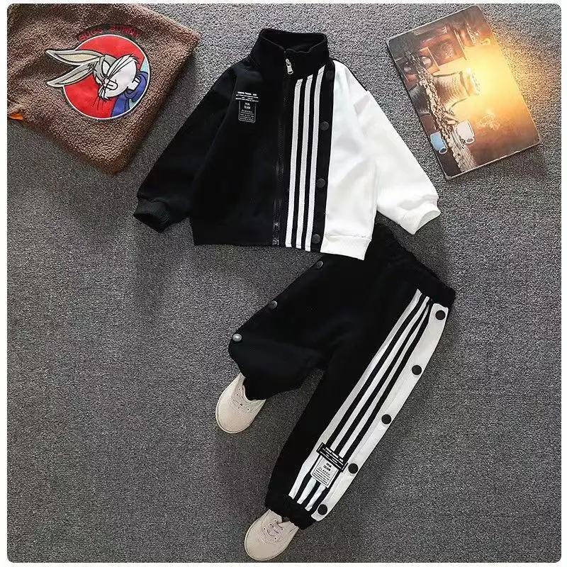 

Kids Boys' Spring Set 2023 New Spring and Autumn Sports Handsome Boys for Primary and Secondary School Children Kids Outfits