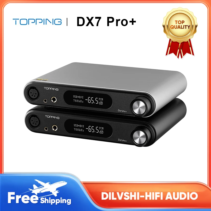 

Усилитель для наушников TOPPING DX7 Pro +, DAC HPA ES9038PRO, Bluetooth 5,1 LDAC USB DSD512 PCM768KHz RCA XLR