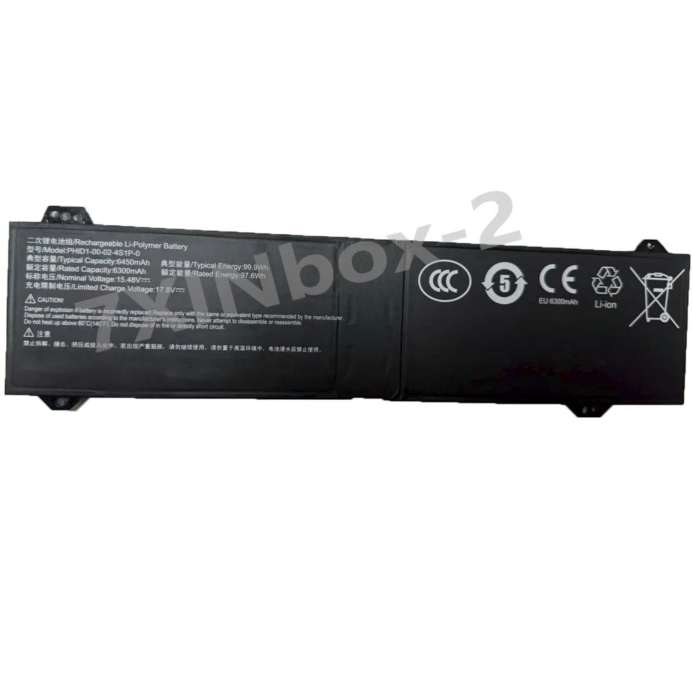 New For PHID1-00-02-4S1P-0 15.48V 99.9Wh 6450mAh Laptop battery 41CP5/63/126