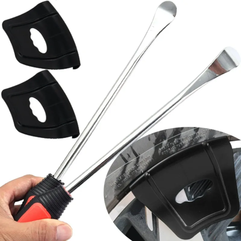 

Защитная планка для обода колеса автомобиля, набор рычагов для замены шин, инструменты для ремонта авто мотоцикла, DIY, комплект защиты обода колеса гаража, лом