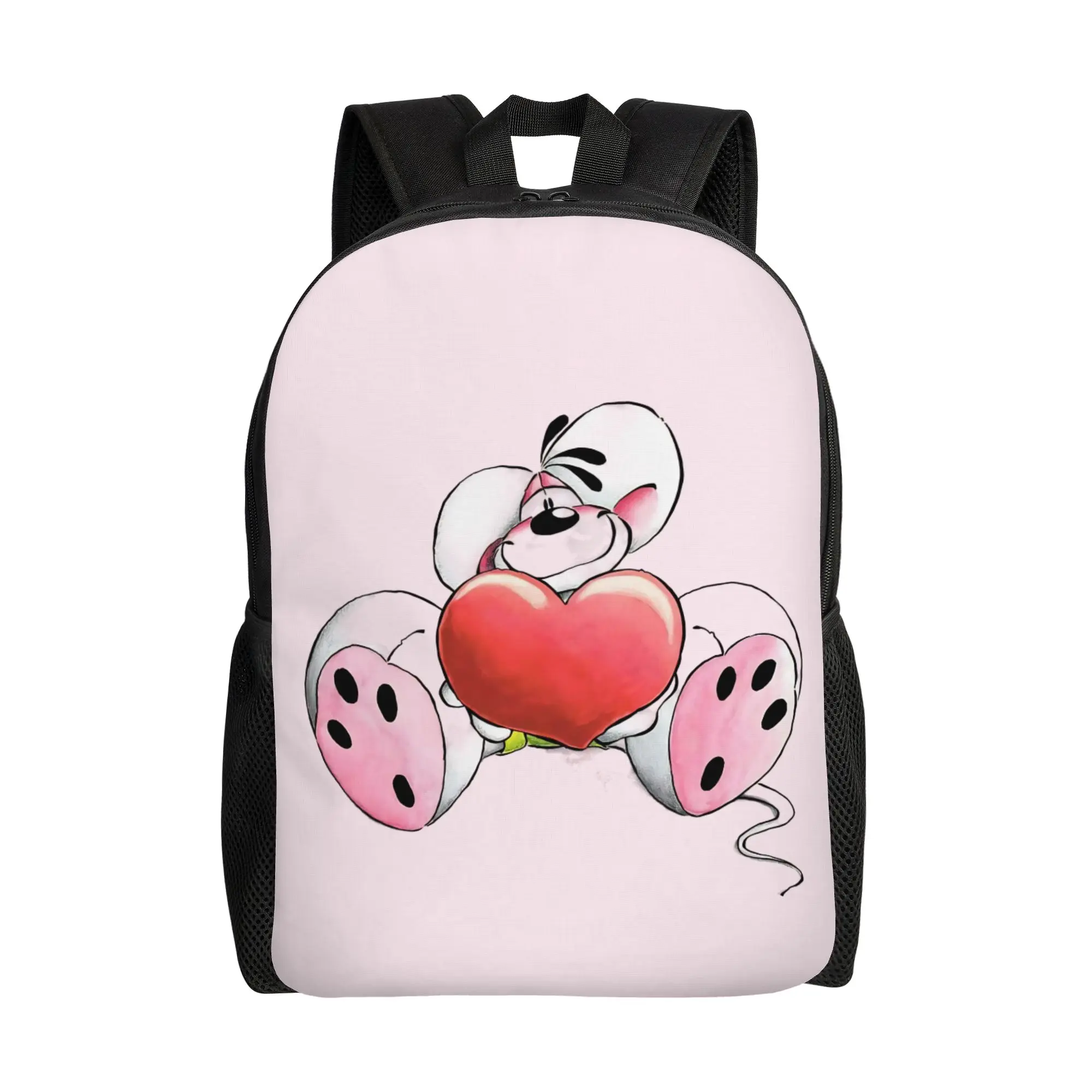 

Cartoon D-Diddl Fashion Backpack Durable High School Work Daypack for Men Women Laptop Shoulder Bag