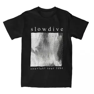 Britain Band Slowdive Souvlaki When The Sun Hits Vintage T-shirt Tour 90s  Classic Men Women T Shirts Man Casual Oversized Tshirt - AliExpress