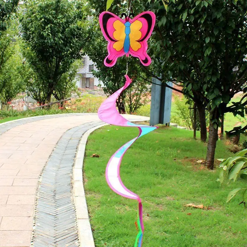 Colorful Animal Wind Strip Rotation Courtyard Lawn Birthday Party Decor C5AD