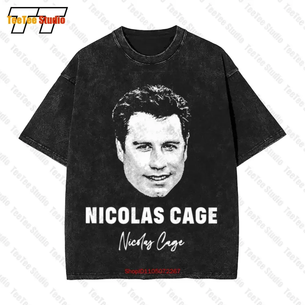 Nicolas Cage John Travolta Face Off Vintage Oversized T-Shirt Z4YX
