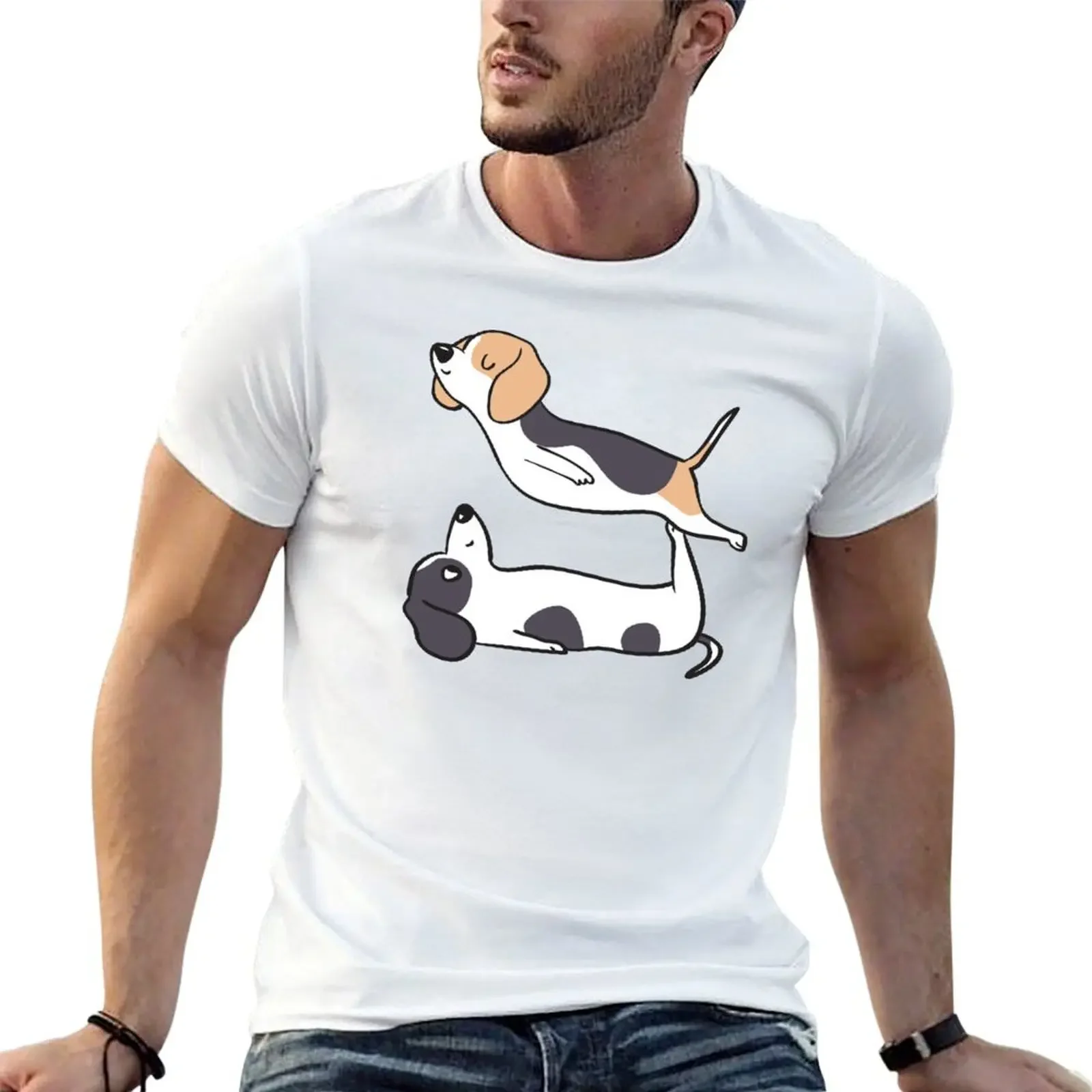 Acroyoga Beagle T-Shirt oversized graphic tee graphic t shirt vintage T-shirt men