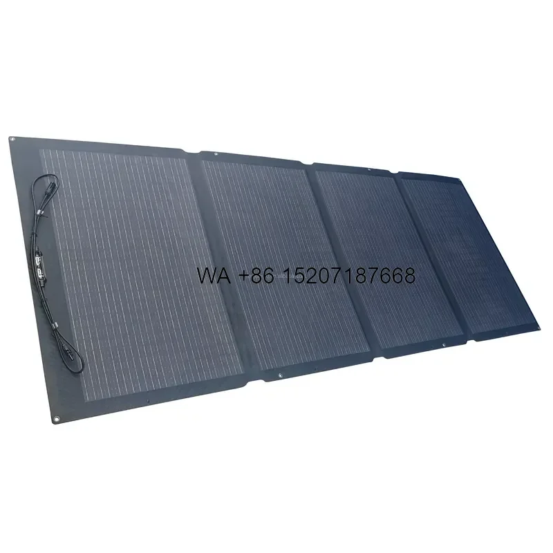 Wmwmnu 400W High Efficiency Flexible Portable Solar Panel Anti Cracking Design Easy Installation for Low Load Roofs
