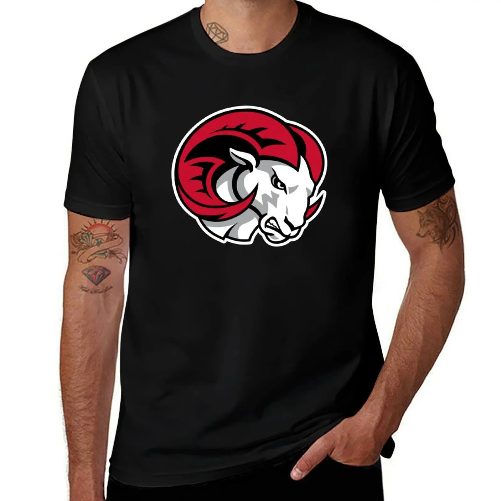 The Winston-Salem Rams T-Shirt Large Size Breathable Tee T-Shirt