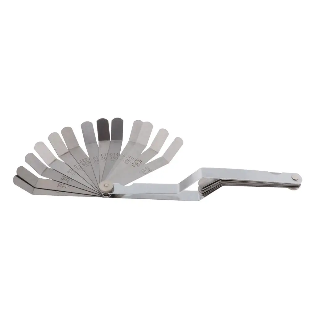 26 Blade Offset Feeler Gauge Stainless Steel Dual Units Precision Measurement Tool for Automotive Use