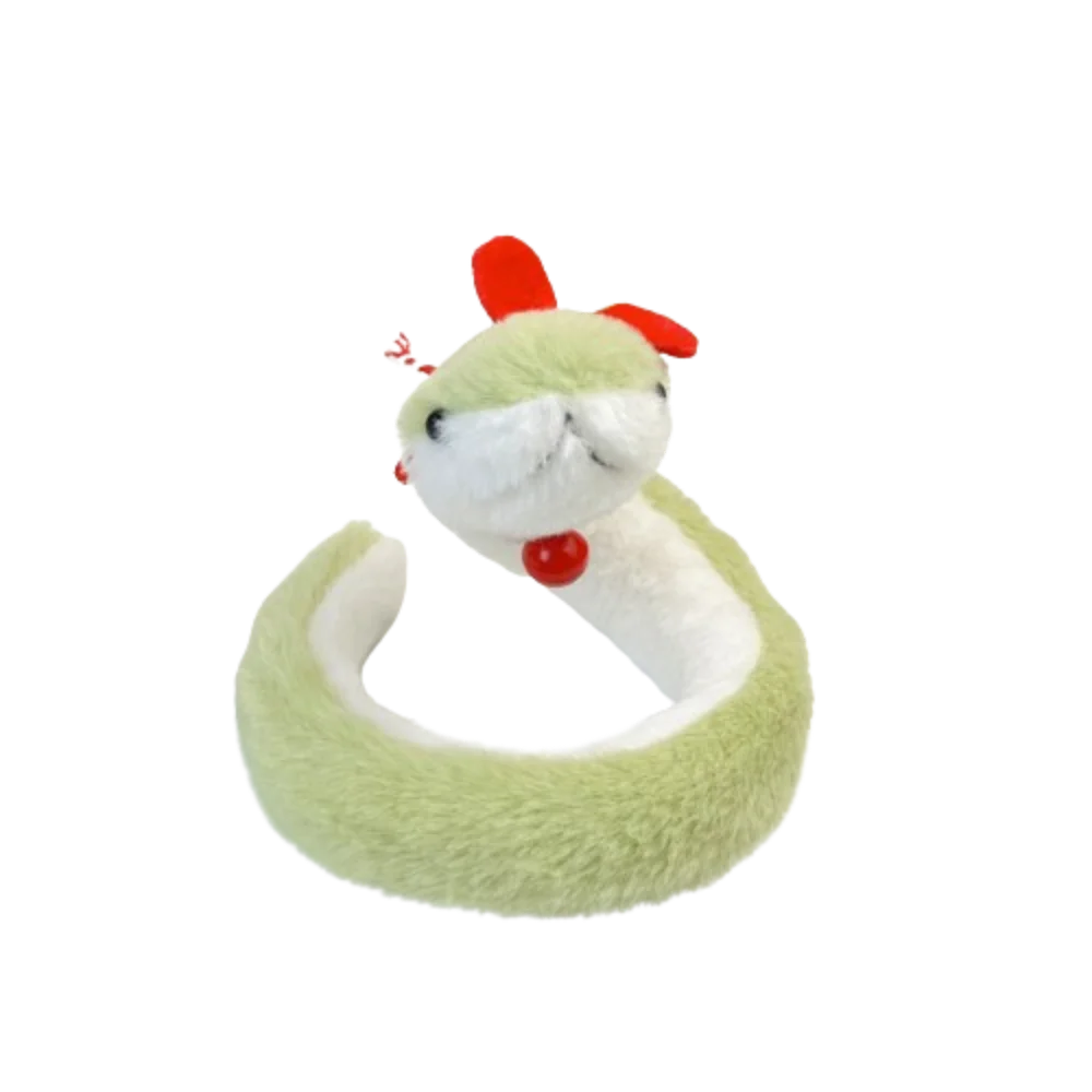 's Accompany Year of The Snake Little Snake Soft Snake Stuffed Cartoon Wrap Around Arm Snake Animal Birthday Christmas