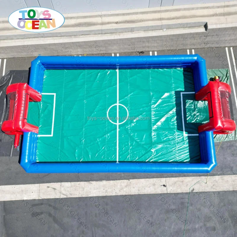 High Quality PVC Inflatable Soccer Field Customized Outdoor Sports Game Toys Inflatable Football & Soap Football Playground