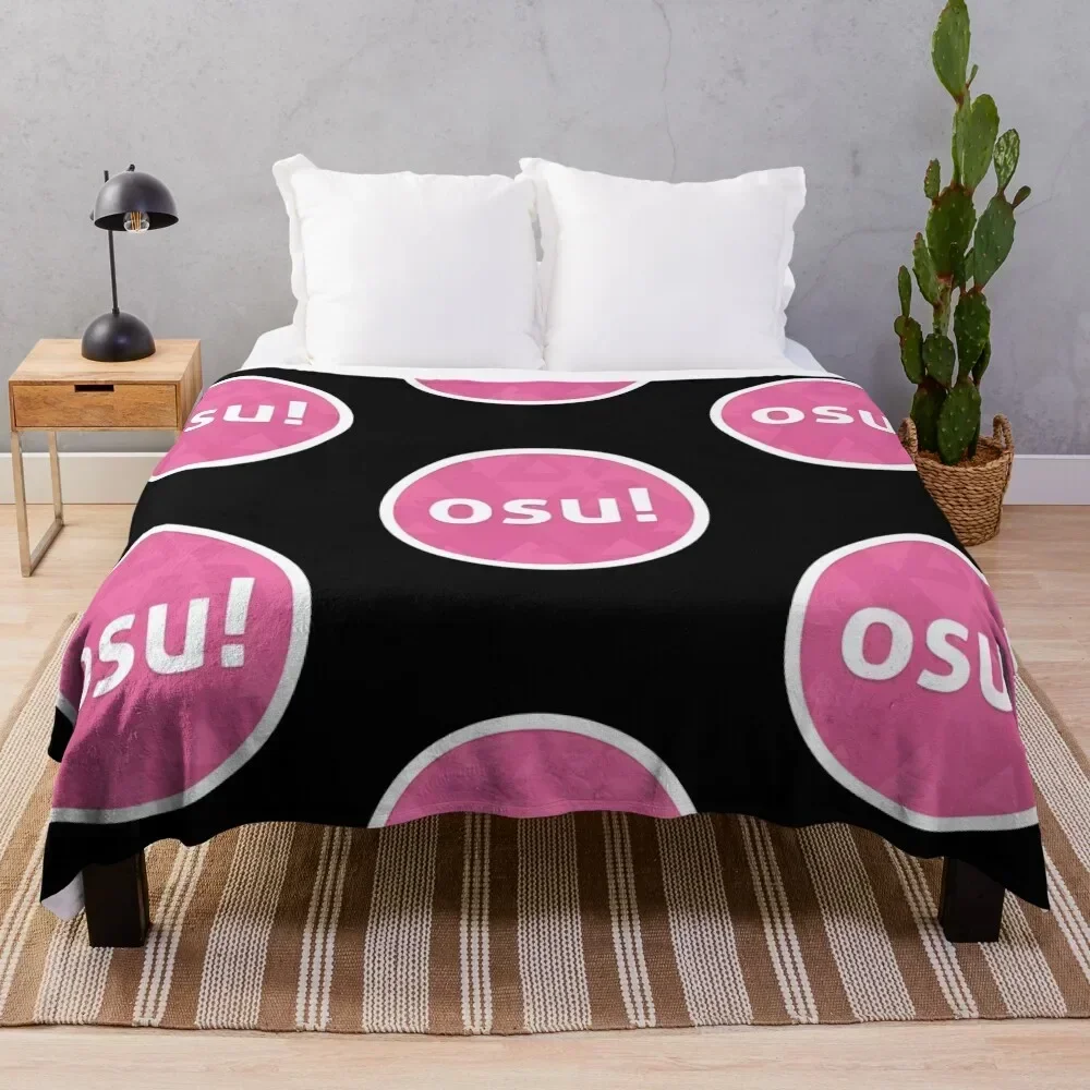 

osu! Throw Blanket Polar Picnic Flannel Fabric Blankets Decorative Throw christmas decoration Sofa Quilt Polar Blankets