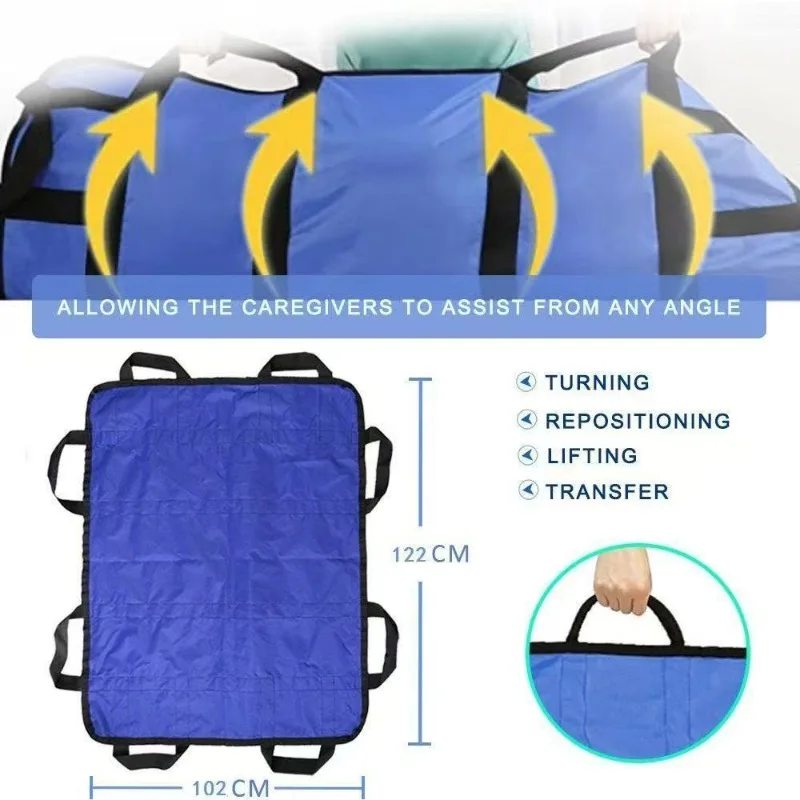 Slide Transfer Mattress Sheet for Patient Turning Repositioning Disabled Mobility Aid Non Slip Nursing Pad
