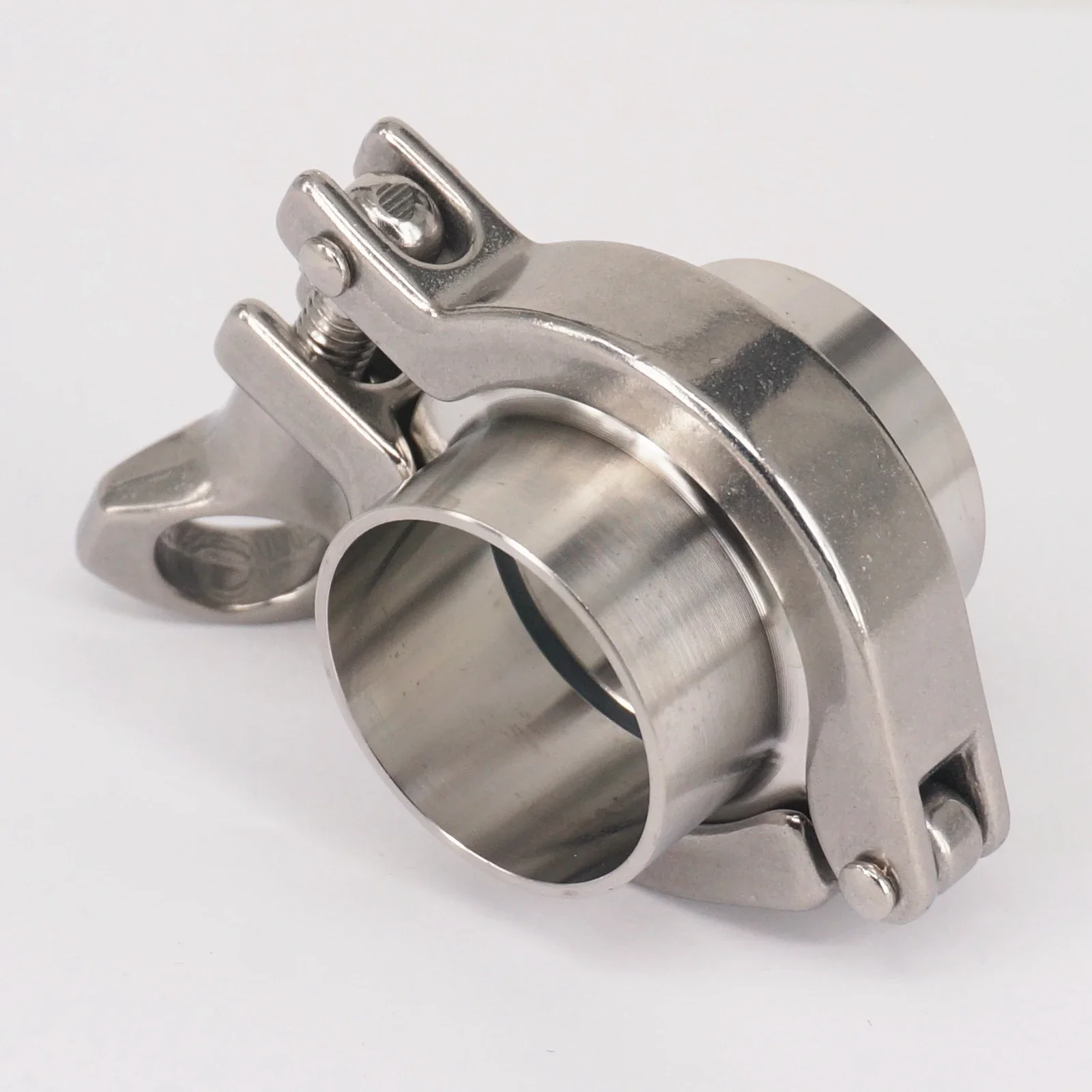 

A Set 38mm Pipe O/D Sanitary 1.5" Tri Clamp Weld Ferrule + Tri Clamp + Silicon Gasket 304 Stainless Steel For Homebrew