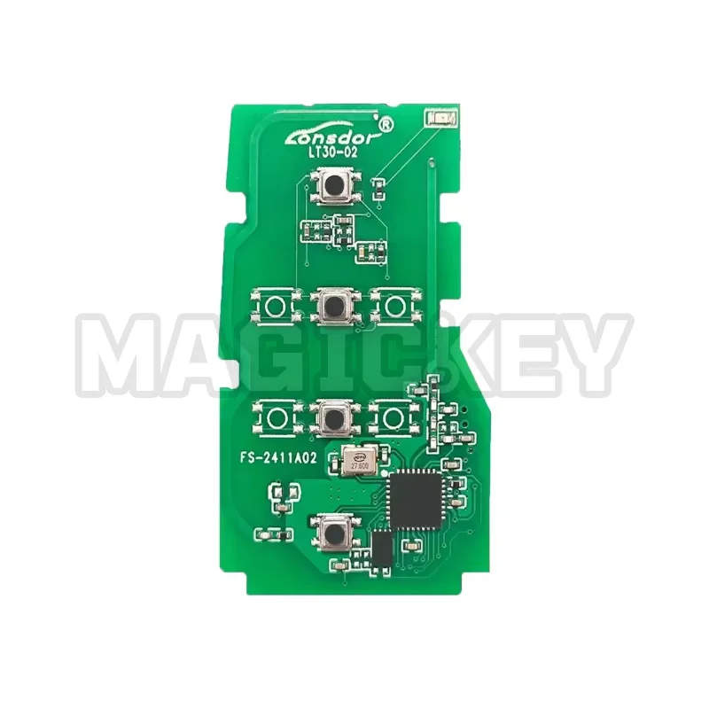 Lonsdor LT30-02 Universal 4A Smart Key PCB 312.09/314.35MHz for Toyota Corolla Levin Allion Camry Works with KH100+ K518 Series
