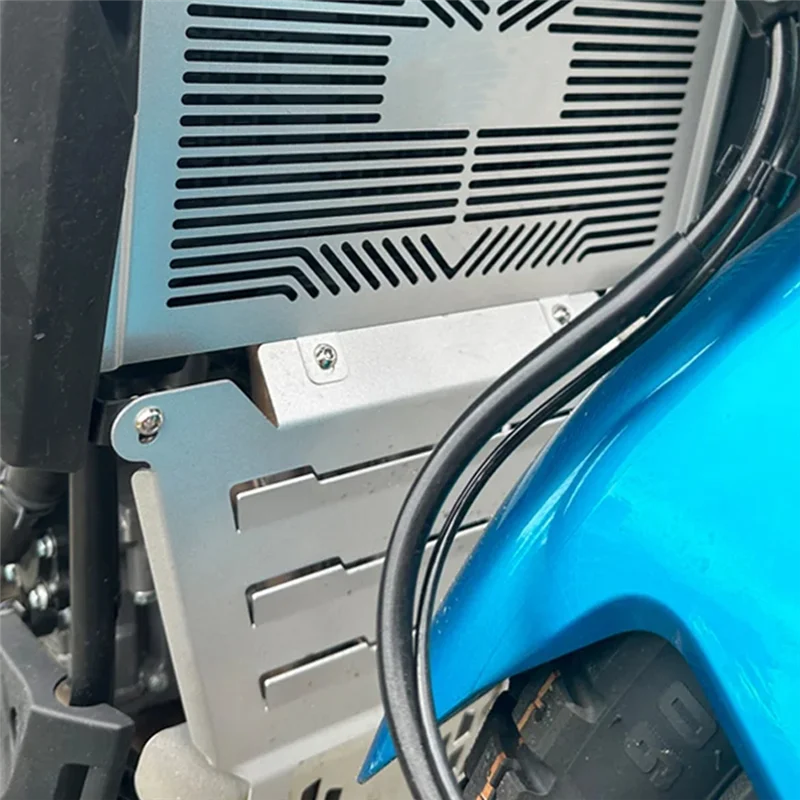 

Motorcycle Front Water Tank Protection Net Engine Cover Fan Protector Grille For CFMOTO 450MT MT450 2024-X67A