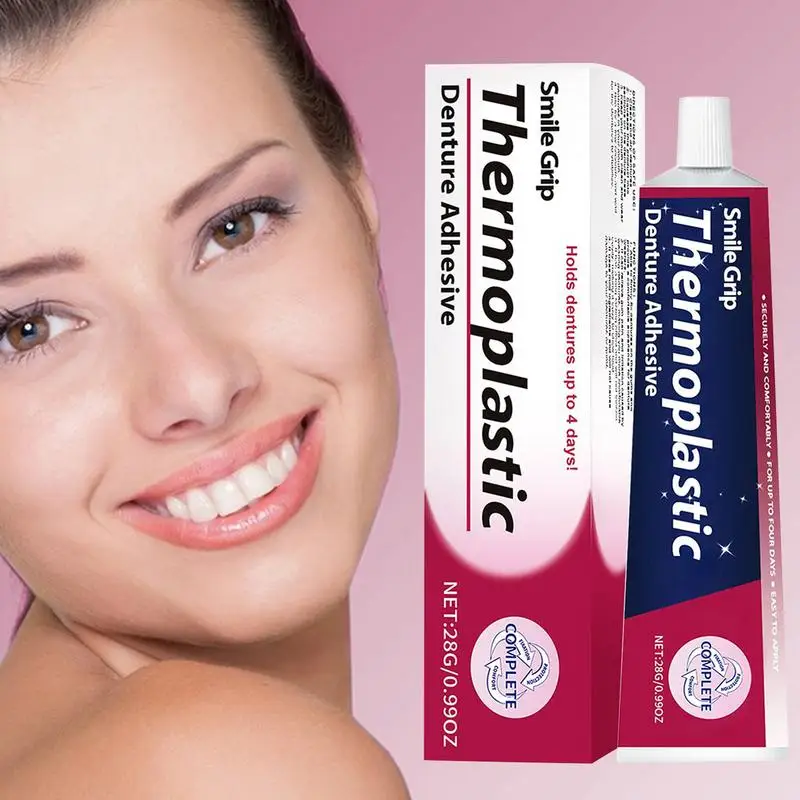 Adhesivos para dentadura postiza para hombres y mujeres, pegamento para el cuidado de los dientes, dentadura termoplástica de silicona R eline, pegamento adhesivo, cojín, dentaduras postizas fijas de fricción