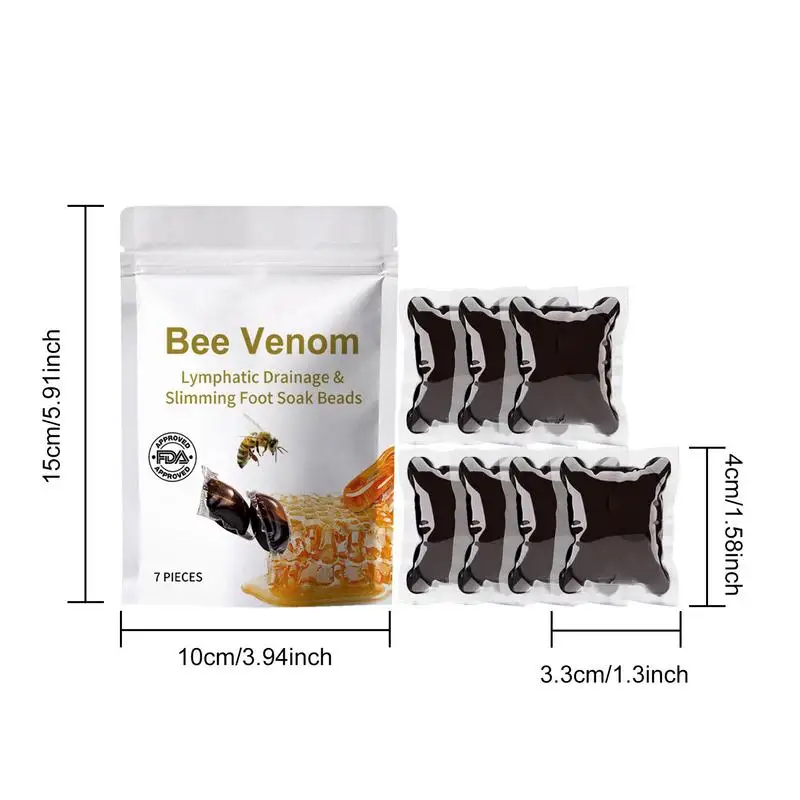 Bee Foot Soak 7pcs Foot Bath Beads Cleansing Foot Soak Beads Foot Bath Beads Foot Cleansing Beads Slimming For Men Women Adults