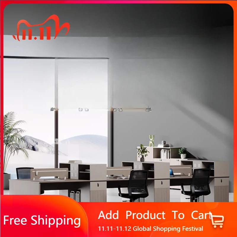 

Минималистичный офисный стол для конференций, современный офисный стол для секретаря игрового века, европейская металлическая мебель высокого качества Escritorio