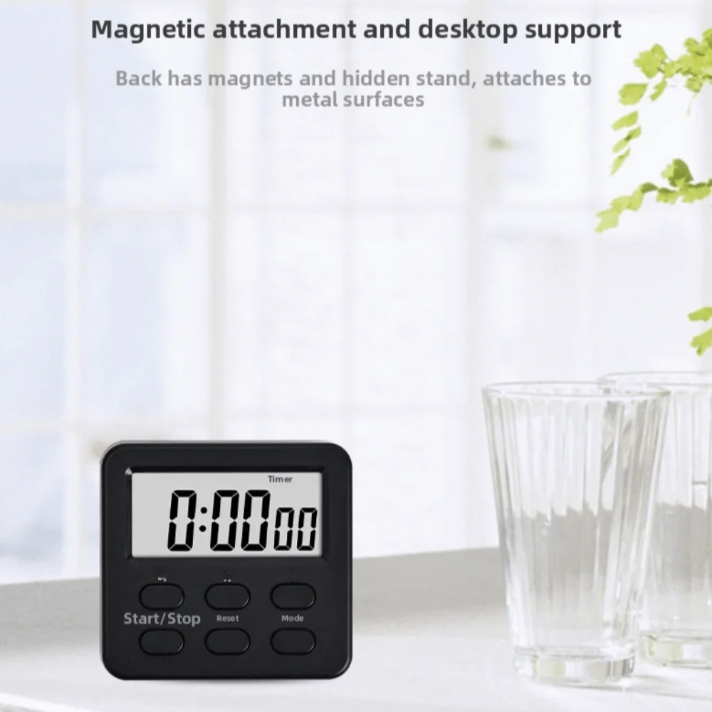 New LED Display Digital Kitchen Timer Lightweight Multi-functional Alarm Clock Timer Memory Function Cooking Timer for Baking