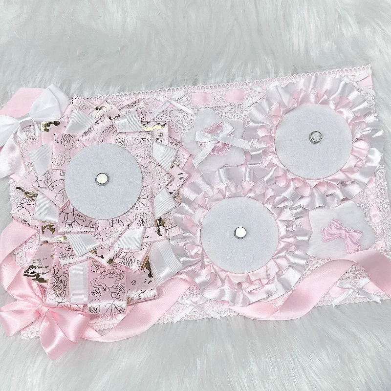 Pink Lace Ita Bag DIY Lolita Ita Bag Insert Board Accessories Y2k Things Cosplay Insert Board DIY Craft Supplies