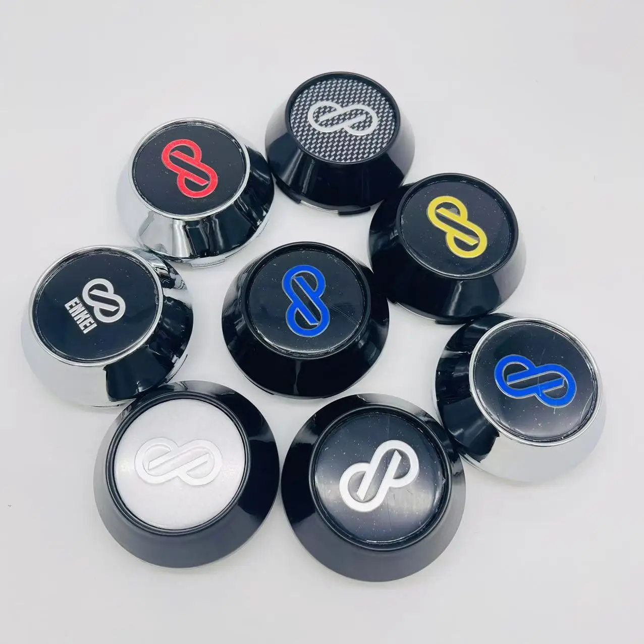 4pcs 60mm 64mm 65mm 68mm 69mm Car Wheel Center Caps High Cap With ENKEI Emblem Logo Styling Accessories for ENKEI Rim Hub Cover view 4