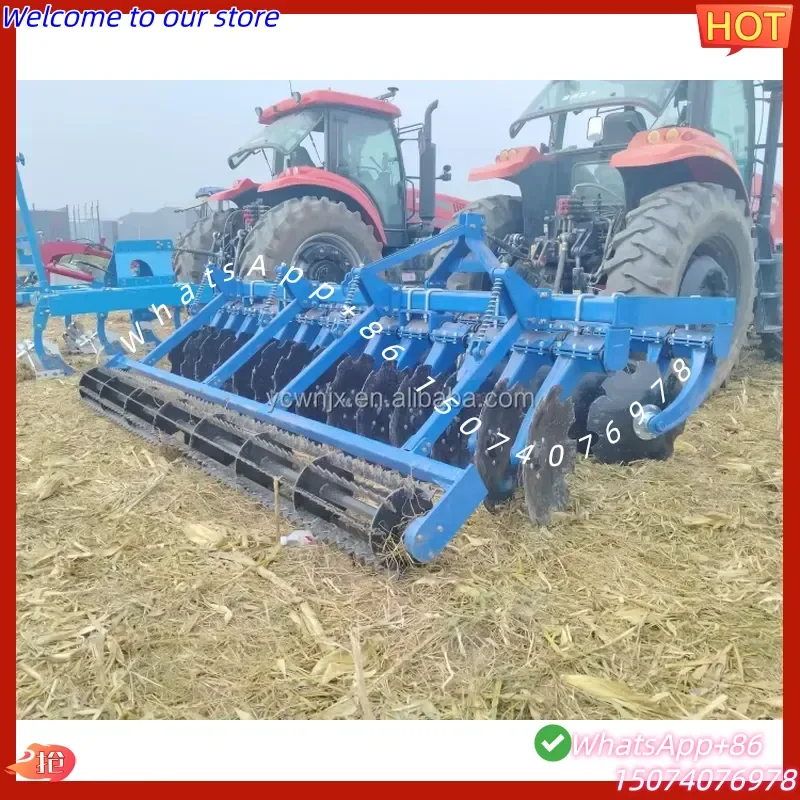 2026 Farm Machine Tractor Three Suspension Mounted High-speed Disc Raker High Speed Rake With Roller