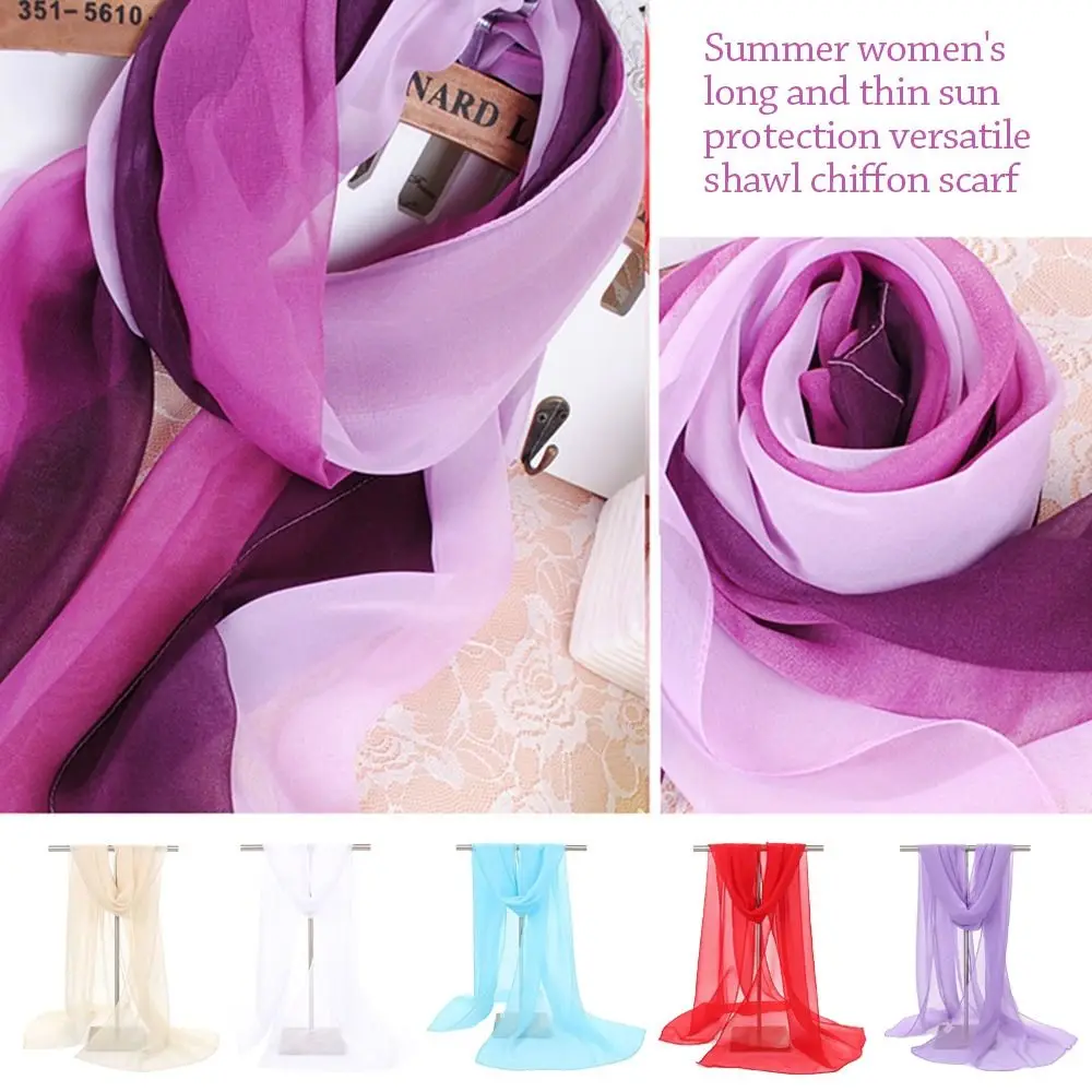 Écharpe de Protection Solaire d'Été pour Femme, Pashmina Doux, Anti-coup de Soleil, Bandana Long Cou, Solide, Document