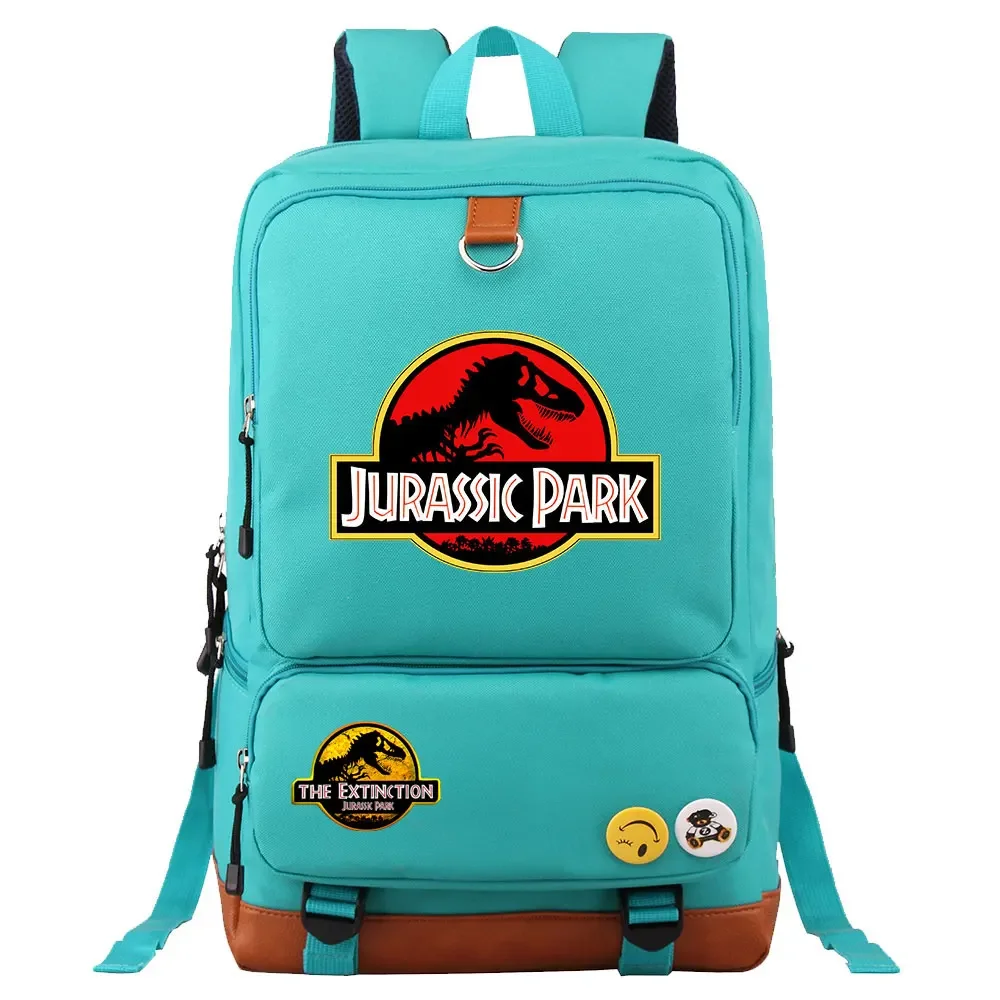 새로운 쥬라기 세계 공원 공룡 소년 소녀 어린이 학교 도서 가방 여성 Bagpack 청소년 Schoolbags 캔버스 남자 학생 배낭