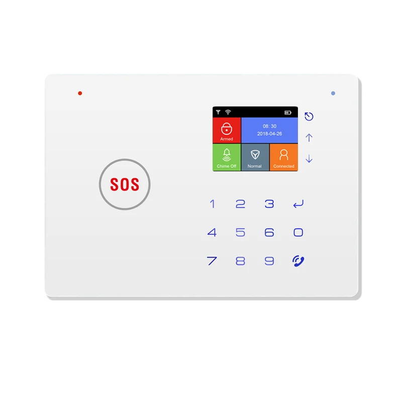 GSM+WIFI touch keypad alarm system with elderly defence zonesDY-G66W