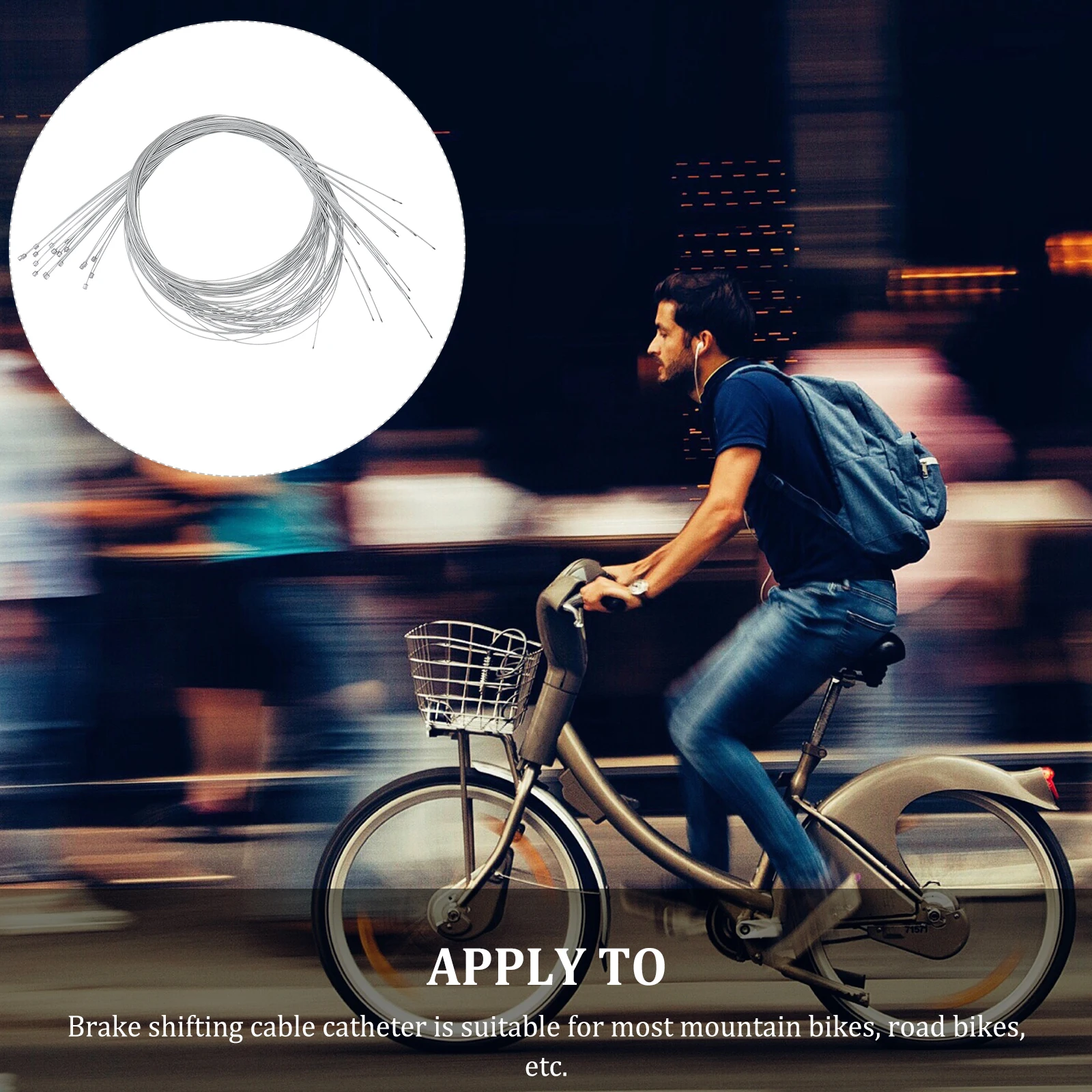 

20Pcs Universal Brake Cable Tube Ptfe Protection Sleeve Brake Shifting Core for Cycling Bikes Bike Shifting Cable