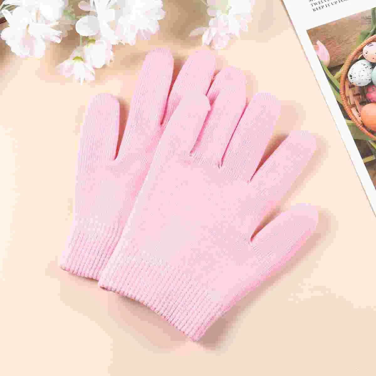 2 Pair Mittens Women's Womens Socks Gloves for 1900X1100X100CM Moisturizing Spa