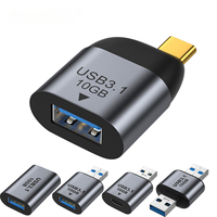 Metal USB C 3.1 Adapter OTG 10Gbps Fast Data Transfer Type-C 3A Charging Converter For Samsung Xiaomi for Macbook Pro Tablet