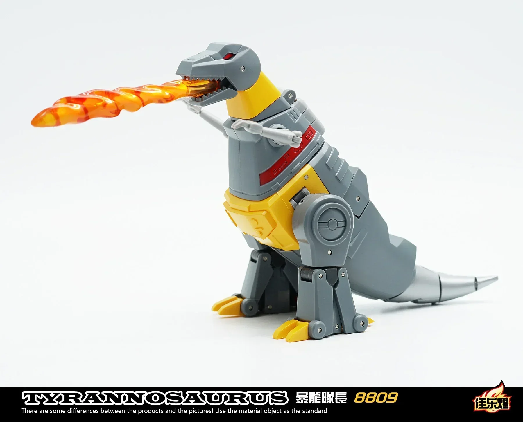 متوفر في المخزون ألعاب التحول Jiayuehuang 8809 ديناصور Grimlock Tyrannosaurus الكابتن G1 T روبوت نموذج الشكل جمع الهدايا