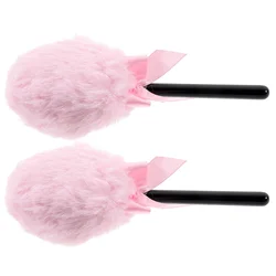 Puff On A Stick Lollipop Shape Powder Puff Fluffy Loose Body Puff Face Soft Makeup Puff