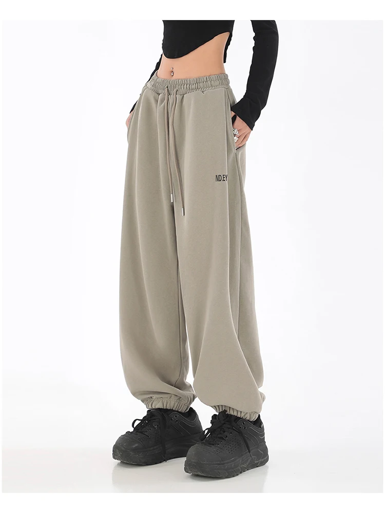 

Women's Sweatpants Y2k Streetwear 90s Aesthetic Baggy High Waist Jogger Trousers Korean Harajuku Wide Leg Pants Grunge Clothes