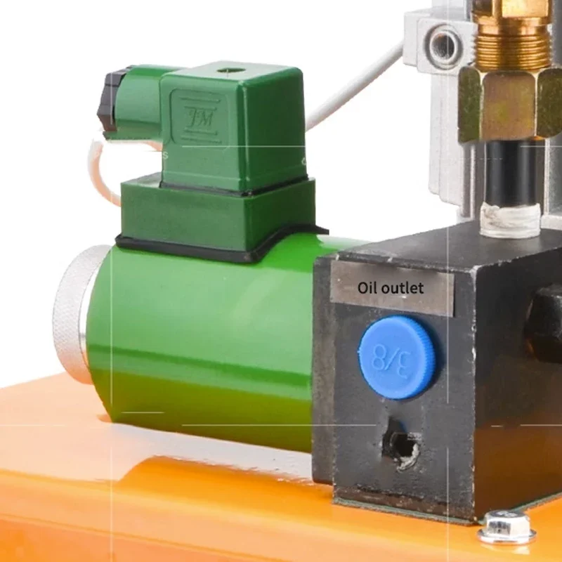 Ultra High Pressure Hydraulic Electric Pump - 1500W Hydraulic Oil Station with Manual/Foot Switch, Single-Loop Oil Pump & Soleno