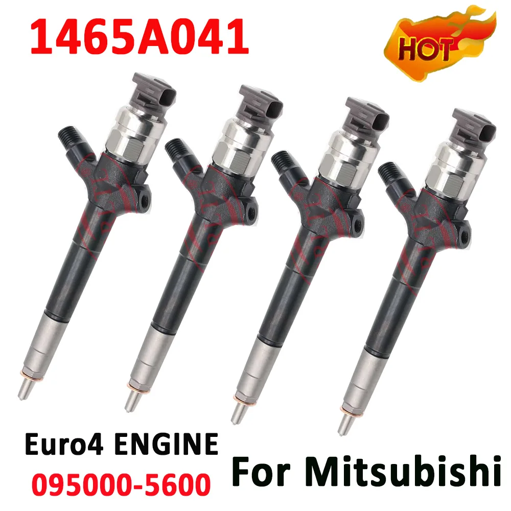 4 PCS 095000-5600 NEW Fuel Diesel Injector 1465A041 for Denso Mitsubishi L200 4D56 Euro 4 Nozzle 095000-5601 ORLTL 295040-6220