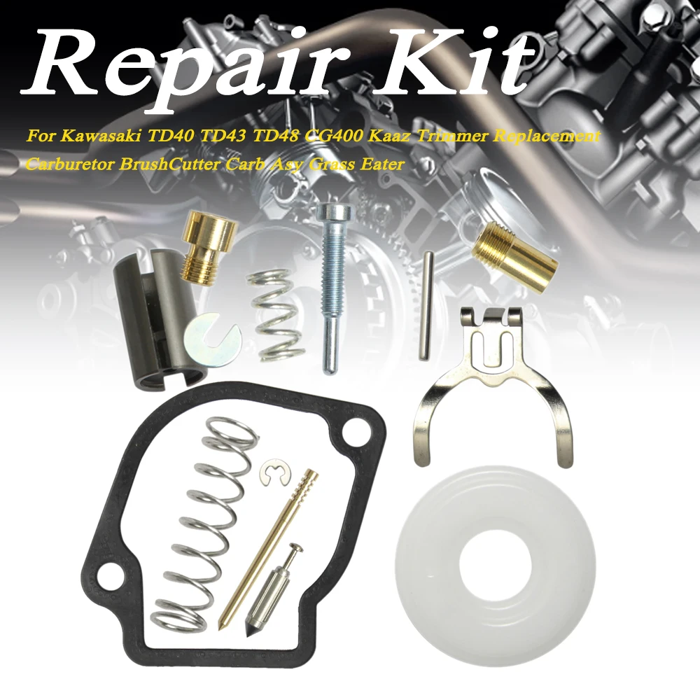 

For Kawasaki TD40 TD43 TD48 CG400 Kaaz Trimmer Replacement Carburetor BrushCutter Carb Asy Grass Eater Carburetor repair kit