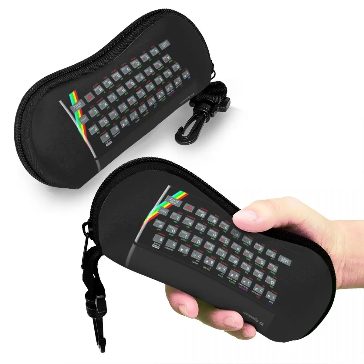 

ZX Spectrum Shell Glasses Case Portable Sunglasses Box Women Men Soft Eyeglass Bag Pouch