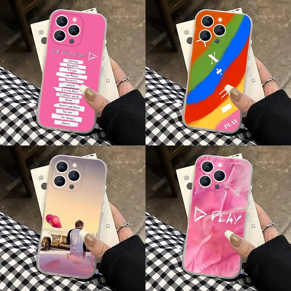 

SINGER E-Ed Sheeran Play Phone Case For iPhone 17,16,15,14,13,12,11 Pro,Max,Plus,Mini,Air,E Magnetic Magsafe Frosted Clear