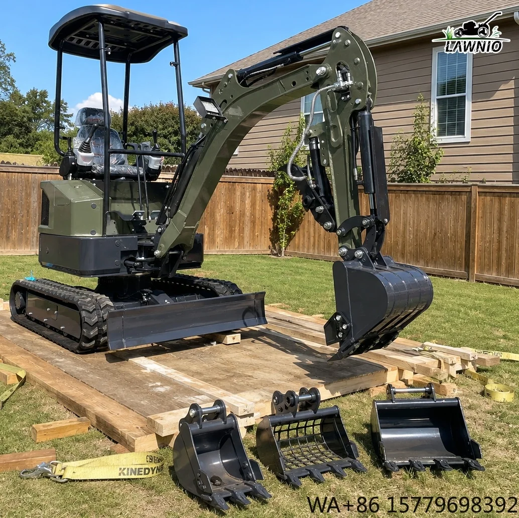 Multiple Configurations and Attachments Excavator  Rubber Tracks Low Ground Pressure for Small Job Sites Digger