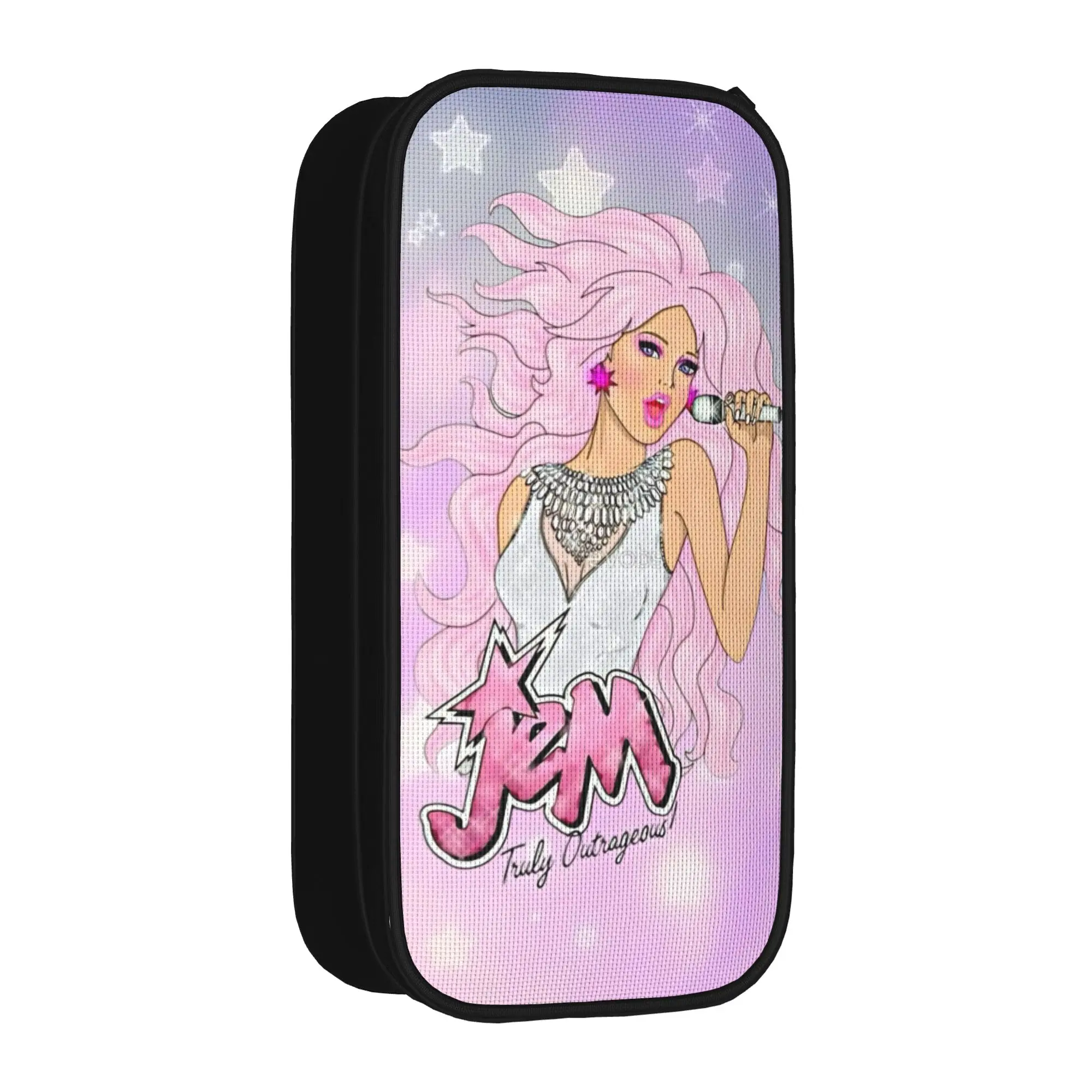 Jem And The Holograms Pencil Cases Creative   Pen Box Bags Kids Big Capacity Students School Gifts Pencilcases
