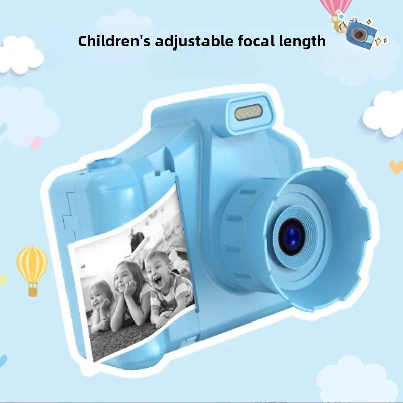 Aparat fotograficzny dla dzieci, różowy, z drukarką termiczną, nagrywanie wideo 1080P HD, aparat cyfrowy z lampą błyskową, karta 32GB, zabawka dla dzieci, prezent urodzinowy