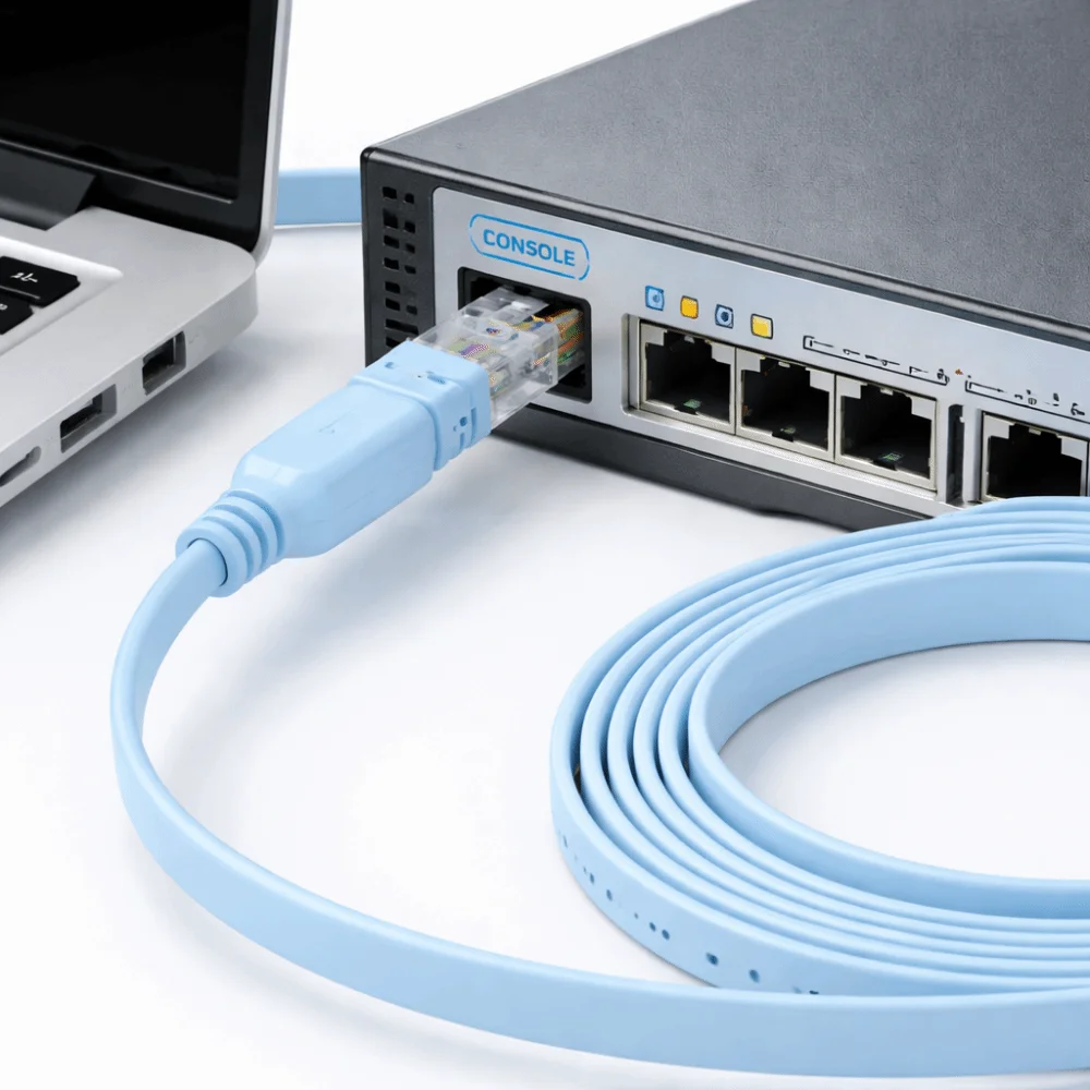 8P8C Connector USB Console Cable Extension Line Router Configuration RJ45 Console Cable Stable Connections RS232 Console Cable