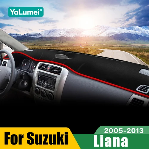 Para Suzuki Liana 2005 2006 2007 2008 2009 2010 2011 2012 2013 salpicadero de coche cubierta parasol instrumento alfombrilla de escritorio Accesorios