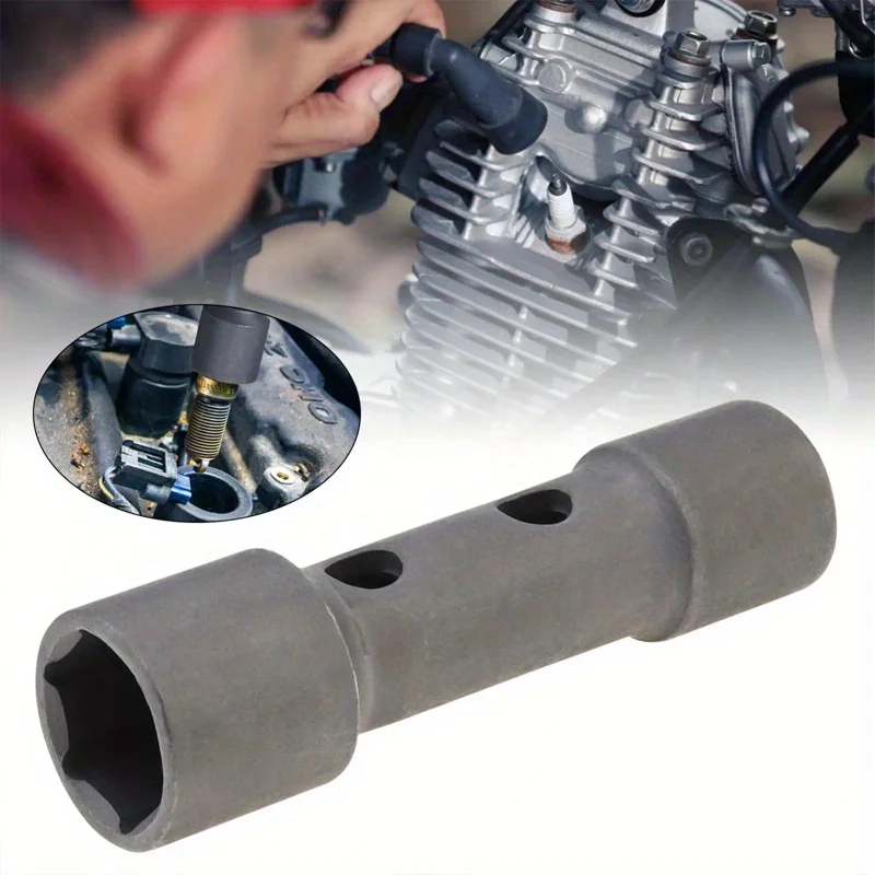 16–18 mm Stahl-Zündkerzen-Steckschlüssel, doppelköpfiger Steckschlüssel mit drei Backen, Werkzeug zur Wartung und Demontage von Autos