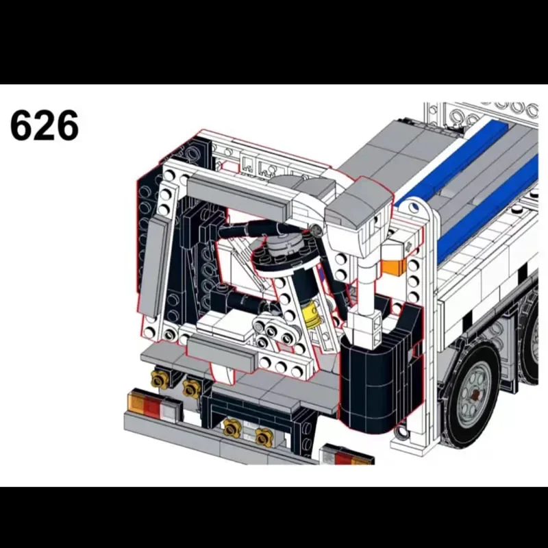 Building Blocks MOC-106142 aspirapolvere City Cleaning Vehicle Truck Car Model 3188PCS Kids Building Blocks Toy regalo di natale