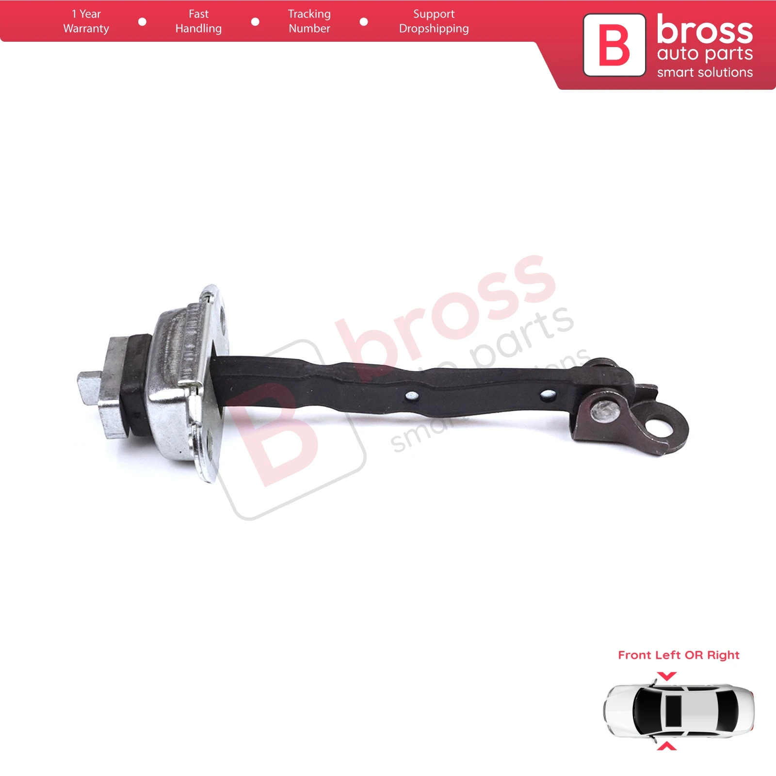 BDP1383 Front Door Stop Check Assy Limiter Strap for Toyota C-HR MK1 X1 AX10 AX50 2016-2024 68610F4030