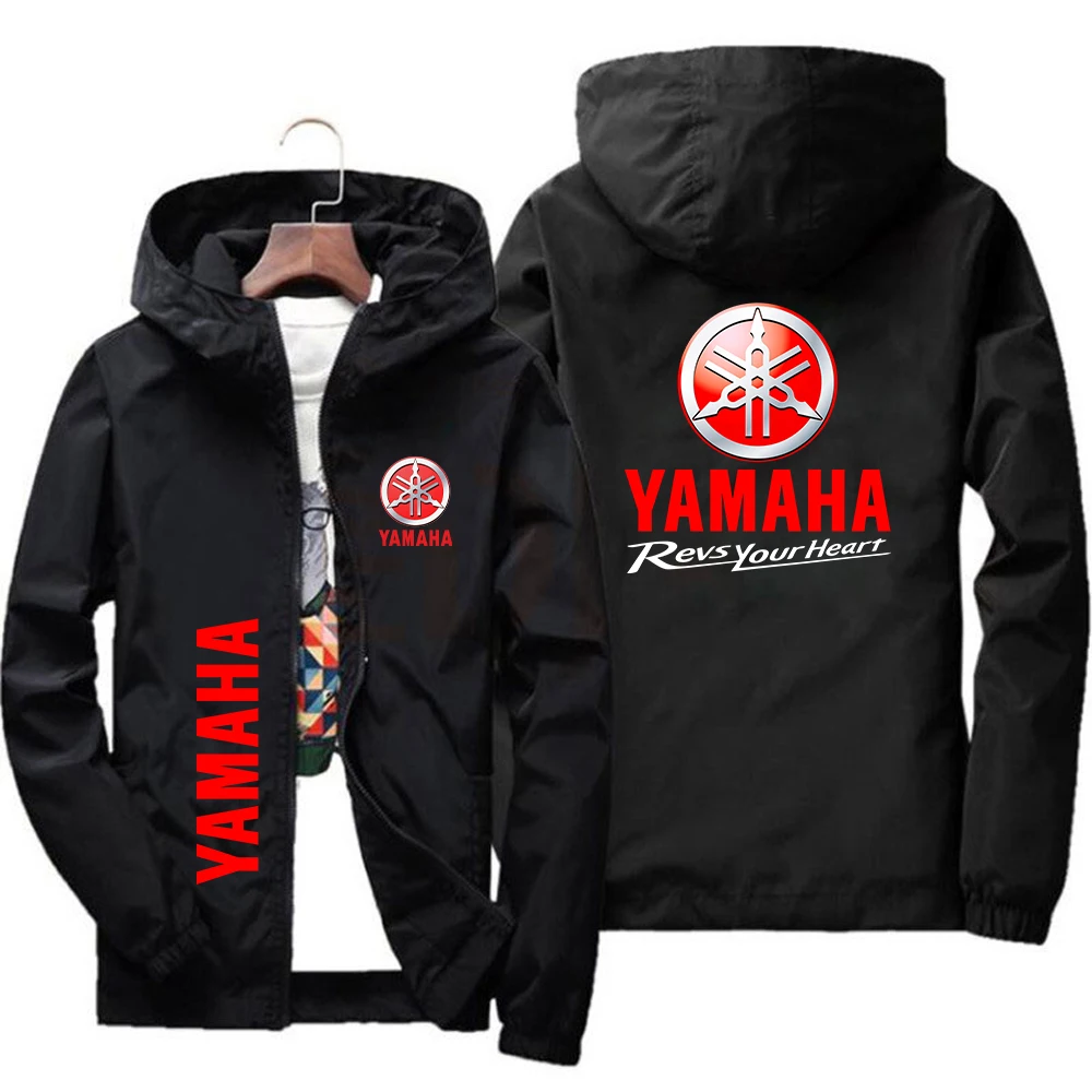 YAMAHA ナイロンジャケット 2026 new men's Yamaha motorcycle windproof hooded jacket men's